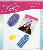 THE CRAFT FACTORY - LEARN TO KNIT KIT - LEARN TO KNIT THIS HAT